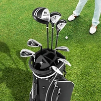Costway Men's Complete Golf Clubs Package Set 10 Pieces Includes Alloy Driver
