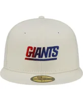 Men's New Era Cream York Giants Chrome Dim 59FIFTY Fitted Hat