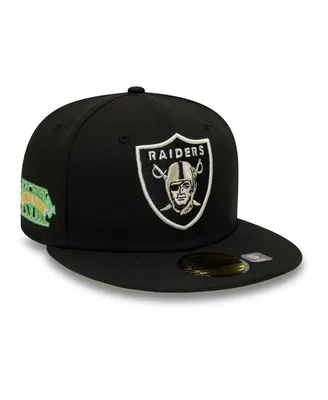 Men's New Era Black Las Vegas Raiders Citrus Pop 59FIFTY Fitted Hat