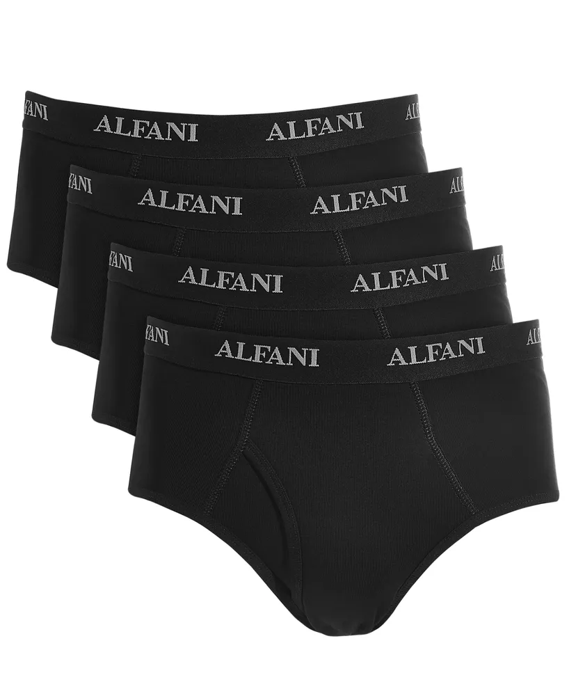 Alfani Men's 4-Pk. Moisture-Wicking Cotton Briefs, Created for Macy's