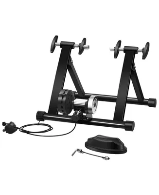 Costway 1 pcs Bike Trainer Bicycle Exercise Stand w/ 8 Levels Resistance
