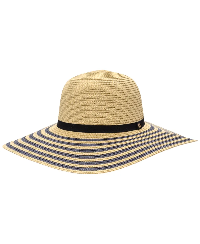 Lauren Ralph Lauren Women's Wide Brim Striped Sunhat