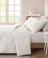 Unikome Light Warmth Ultra Soft White Goose Down Feather Fiber Comforter