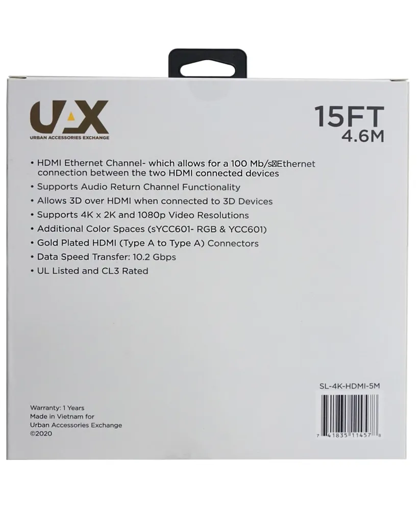 Uax Ft Active High Speed Hdmi Cable