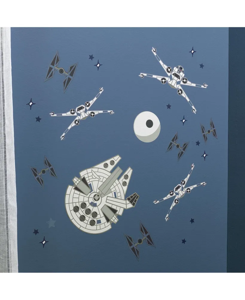 Lambs & Ivy Star Wars Squadron X-Wing/Tie Fighter/Millennium Falcon Wall Decals