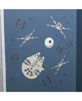 Lambs & Ivy Star Wars Squadron X-Wing/Tie Fighter/Millennium Falcon Wall Decals
