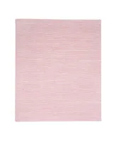 Lambs & Ivy Signature Pink/White 100% Cotton Marl Textured Knit Baby Blanket