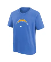 Big Boys Nike Powder Blue Los Angeles Chargers Logo T-shirt