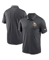Men's Nike Charcoal Minnesota Vikings Franchise Performance Polo Shirt