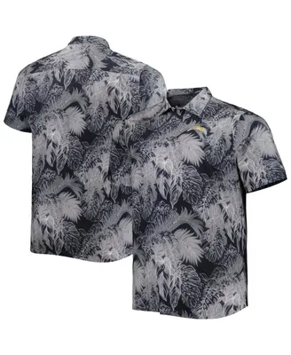 Men's Los Angeles Dodgers FOCO Royal Floral Linen Button-Up Shirt