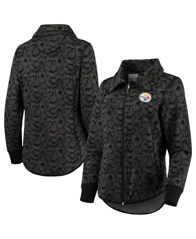 WEAR by Erin Andrews Women's Black Pittsburgh Steelers Half-Zip Sweatshirt  - Macy's