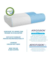 BodiPEDIC Aerofusion Contour Gel-Infused Memory Foam Bed Pillow, Oversized