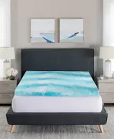 ProSleep Cooling Gel Swirl 3" Memory Foam Mattress Topper