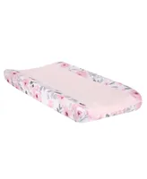 Bedtime Originals Blossom Watercolor Floral Changing Pad Cover - Pink/Gray