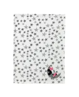 Lambs & Ivy Disney Baby Minnie Mouse Gray/White Fleece Baby Blanket by