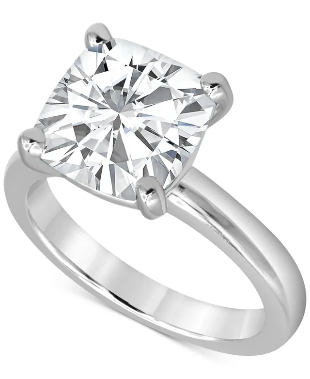 WEB限定 バッジェリーミシュカ メンズ リング Radiant-Cut White Solitaire アクセサリー Ring Grown 14k  Certified in Gold Lab (3 Diamond White Gold Engagement ct. 指輪・リング 
