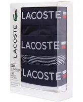 Lacoste Men's Stretch Cotton Boxer Brief Set, 3-Pack