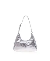 Joanna Maxham Prism Leather Hobo (Silver)