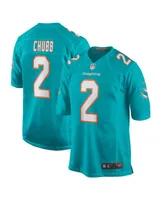 Men's Nike Bradley Chubb Aqua Miami Dolphins Game Player Jersey