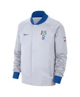 Men's Nike White, Royal Brooklyn Nets 2022/23 City Edition Showtime Thermaflex Full-Zip Jacket