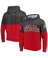 Men's Starter Heather Charcoal, Red Tampa Bay Buccaneers Extreme Pullover Hoodie