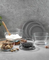 JoyJolt Joyful 4 Piece Glass Mixing Bowls with Lids Set