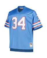 Men's Mitchell & Ness Earl Campbell Light Blue Houston Oilers Big and Tall 1980 Retired Player Replica Jersey