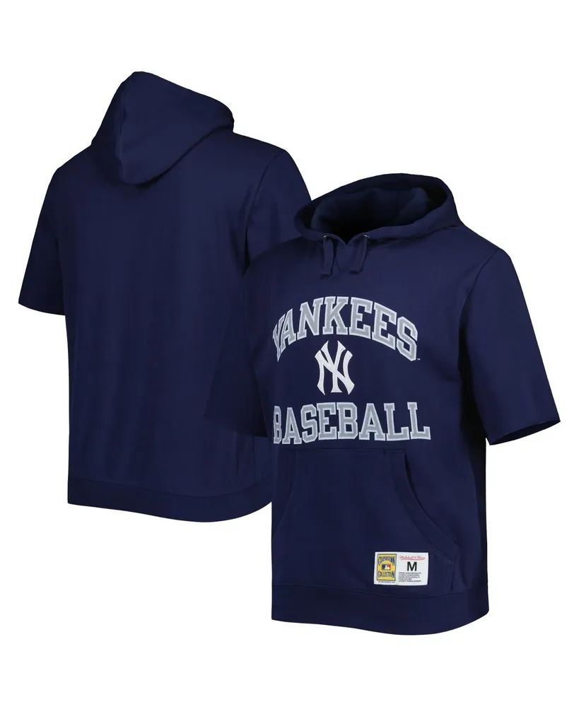 Men's Mitchell & Ness Royal New York Giants Washed Short Sleeve