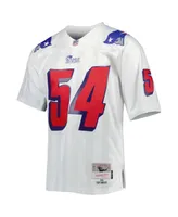 Men's Mitchell & Ness Tedy Bruschi White New England Patriots 1996 Legacy Replica Jersey