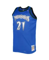 Men's Mitchell & Ness Kevin Garnett Blue Minnesota Timberwolves Big and Tall Hardwood Classics 2003-04 Swingman Jersey