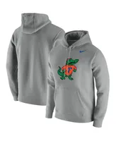 Men's Nike Heathered Gray Florida Gators Vintage-Like School Logo Pullover Hoodie