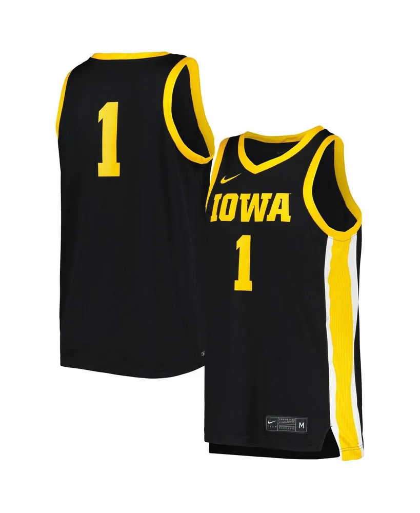 Men's Nike Black Iowa Hawkeyes Replica Jersey