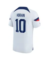 Big Boys and Girls Nike Lindsey Horan White Uswnt 2022/23 Home Breathe Stadium Replica Player Jersey