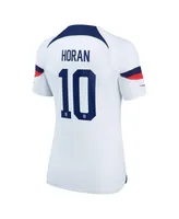 Women's Nike Lindsey Horan White Uswnt 2022/23 Home Breathe Stadium Replica Player Jersey