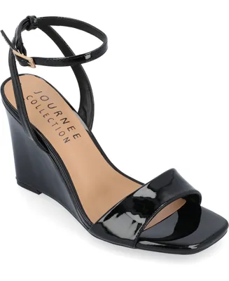 Journee Collection Women's Konna Ankle Strap Wedge Sandals