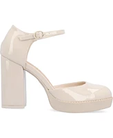 Journee Collection Women's Samarr Platform Block Heel Pumps
