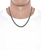 Men's Black Diamond 24" Statement Necklace (12 ct. t.w.) in Black Rhodium-Plated Sterling Silver