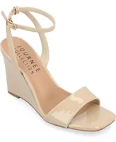 Journee Collection Women's Konna Ankle Strap Wedge Sandals