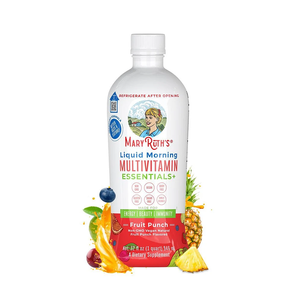 MaryRuth's Liquid Morning Multivitamin Essentials+ Fruit Punch