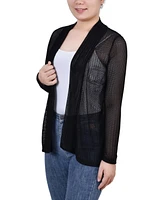 Ny Collection Women's Open Knit Cardigan