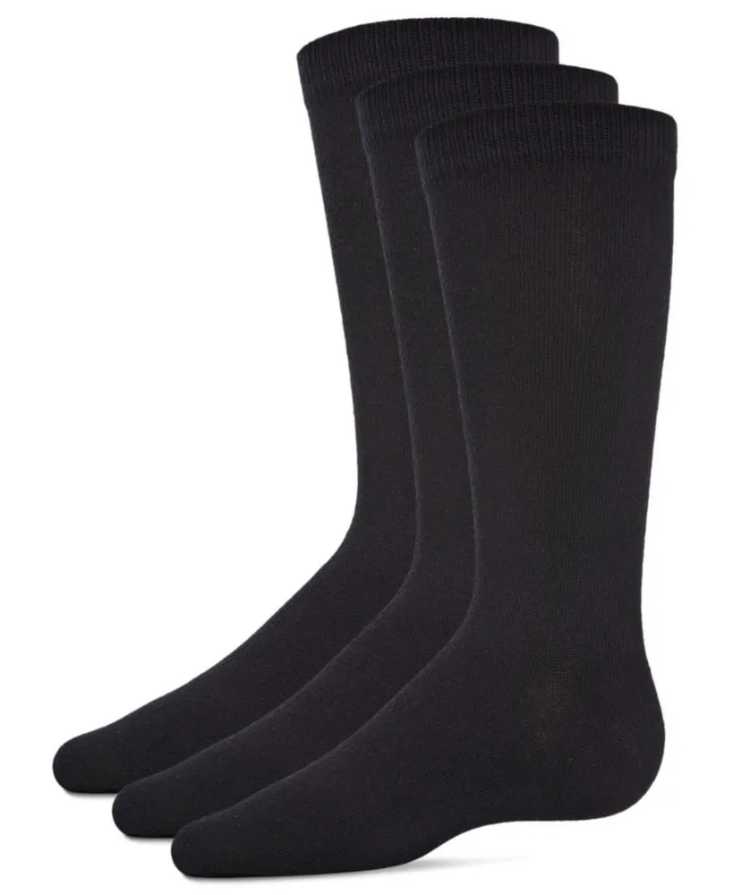 3 Pairs Boy's Flat Crew Socks