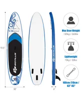Costway 1 pcs 10.5 Inflatable Stand Up Paddle Board Sup Surfboard