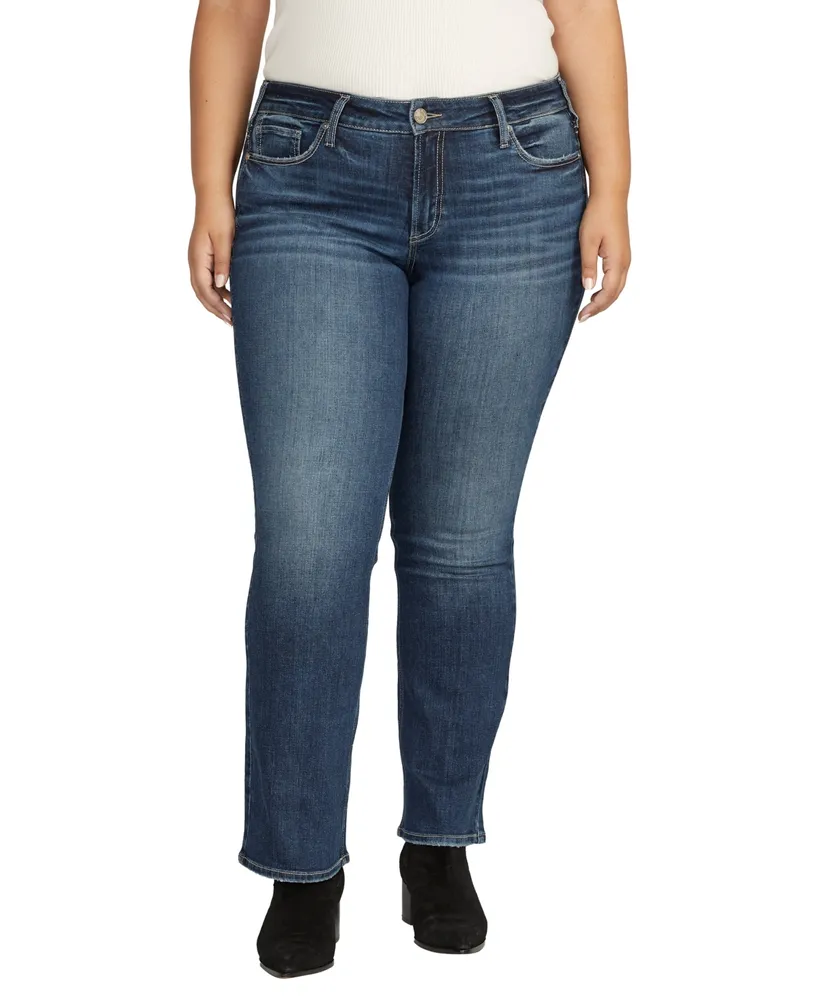 Silver Jeans Co. Plus Size Suki Mid Rise Slim Bootcut Jeans