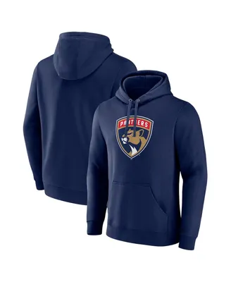 Men's Fanatics Navy Florida Panthers Primary Logo Pullover Hoodie