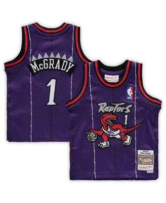 Infant Boys and Girls Mitchell & Ness Tracy McGrady Purple Toronto Raptors 1998/99 Hardwood Classics Retired Player Jersey
