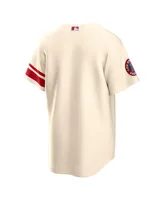 Men's Nike Cream Los Angeles Angels City Connect Replica Team Jersey