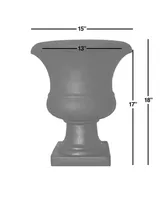 Tusco Products Outdoor Urn, 17-Inch, Espresso - UR01ES