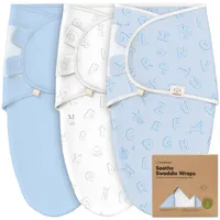 KeaBabies 3pk Soothe Baby Swaddle 0-3 Months, Organic Sleep Sacks, Newborn, Infant Sack