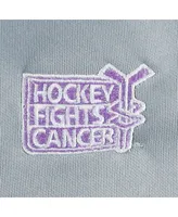 Women's LevelWear Gray Nhl 2022 Hockey Fights Cancer Remi Quarter-Zip Top