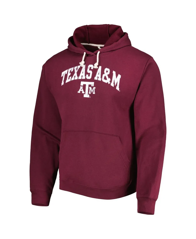 Men's League Collegiate Wear Maroon Texas A&M Aggies Arch Essential Pullover Hoodie